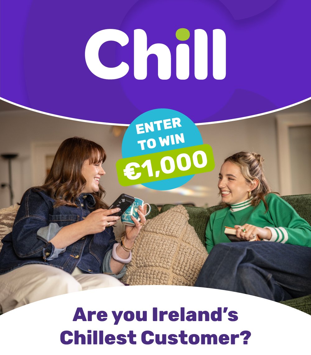 How Chill are you? 😎   

We’re looking for Ireland’s most laid-back legend and you could win a €1,000 One4All gift card.    

Just finish the sentence: “I’m such a Chill customer…”

Like: “…I answer calls from unknown numbers.”    

Enter here: chill.ie/blog/im-such-a……