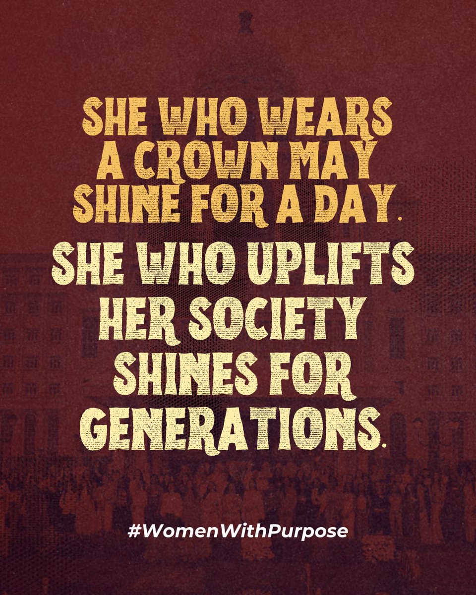 Real empowerment isn’t on a stage—it’s in classrooms, communities, and home.
We’re done confusing glamor with growth! 
#WomenWithPurpose choose #DignityOverDisplay