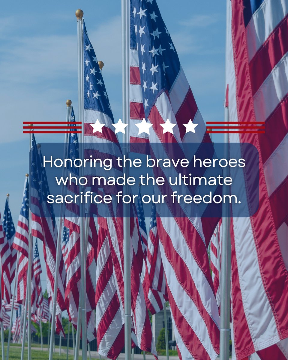 Today, we remember and honor the brave men and women who made the ultimate sacrifice for our freedom. Their courage, dedication and selflessness will never be forgotten. Let’s take a moment to reflect on their legacy and express our gratitude.