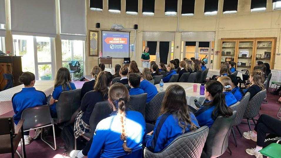 Mercy College, Sligo. (@mercysligo) on Twitter photo Bhain scoláirí na hIdirbhliana agus an Chúigiú Bhliain an-taitneamh as an Seó Bóthair a chuir Órla Nic Con na Búille ó Conradh na Gaeilge i láthair. #gaeilge #foghlaimteangacha <a href="/CnaG/">Conradh na Gaeilge ⭕️</a> <a href="/CeistTrust/">CEIST</a> <a href="/Gaelbhratach_/">Gaelbhratach</a> Bhain scoláirí na hIdirbhliana agus an Chúigiú Bhliain an-taitneamh as an Seó Bóthair a chuir Órla Nic Con na Búille ó Conradh na Gaeilge i láthair. #gaeilge #foghlaimteangacha <a href="/CnaG/">Conradh na Gaeilge ⭕️</a> <a href="/CeistTrust/">CEIST</a> <a href="/Gaelbhratach_/">Gaelbhratach</a>