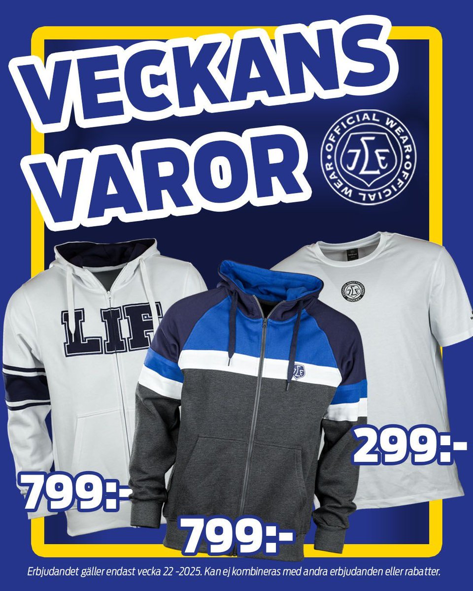 Missa inte veckans varor!
#leksandsif 
shop.leksandsif.se/matchens-vara