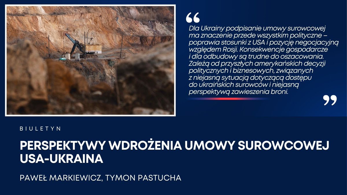 PISM (@pism_poland) on Twitter photo Ratyfikowane 8 maja porozumienie jest korzystniejsze dla Ukrainy od wcześniejszych propozycji i może być uznane za sukces negocjacyjny obu stron. Jednak pełna ocena jego skutków nie jest możliwa bez dostępu do treści niejawnych umów z nim powiązanych - piszą <a href="/DrPMarkiewicz/">Paweł Markiewicz 🇺🇦🇵🇱🇺🇸🇨🇦</a> i Ratyfikowane 8 maja porozumienie jest korzystniejsze dla Ukrainy od wcześniejszych propozycji i może być uznane za sukces negocjacyjny obu stron. Jednak pełna ocena jego skutków nie jest możliwa bez dostępu do treści niejawnych umów z nim powiązanych - piszą <a href="/DrPMarkiewicz/">Paweł Markiewicz 🇺🇦🇵🇱🇺🇸🇨🇦</a> i