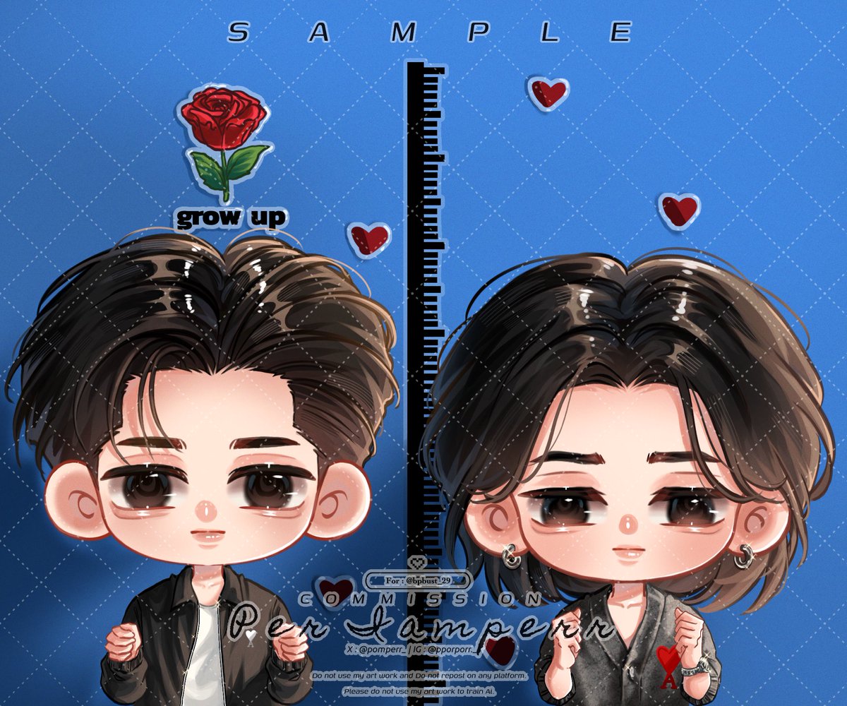 iampercms's tweet image. 🧸SAMPLE : สเกลจิบิครึ่งตัว
—————————————

• commission 
(Illustration by : iamperr )
——— Thank you 🎀✨
#iamperrCMS