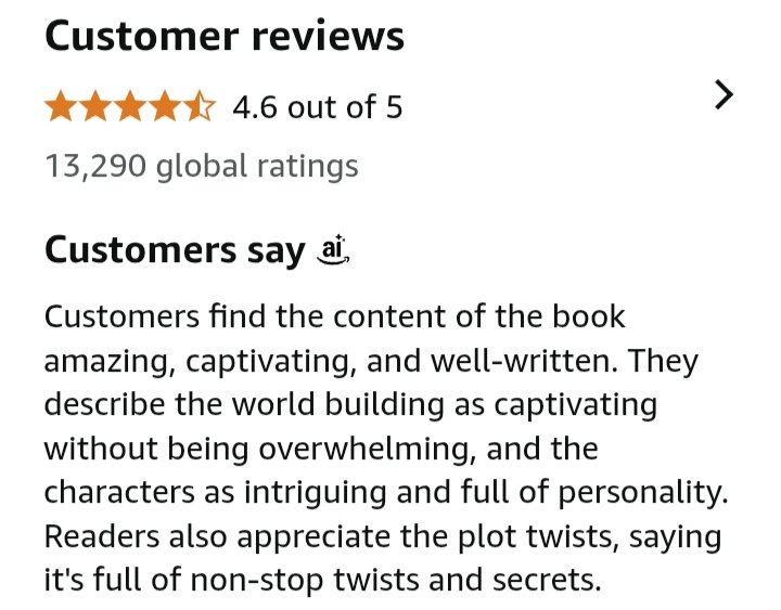 ruthmarketing98's tweet image. With over 13,000 ratings and a 4.6-star average, my marketing strategies deliver results. Readers praise the books for their captivating writing, immersive world-building, and gripping plot twists, directly reflecting the power of effective promotion.