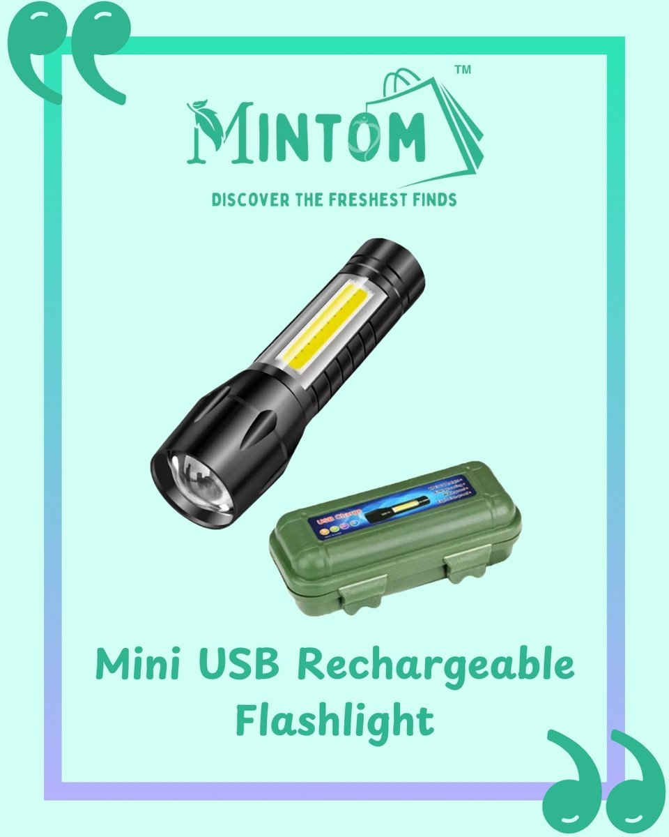 Mintomstore's tweet image. 💡 Light up any moment!

✨ Mini Waterproof Flashlight ✨

Compact, powerful &amp;amp; USB rechargeable for all your lighting needs!

🤩 COD or 10% off on prepaid orders!
😍 Free Shipping!
🛍 Shop now 👇
🔗 shorturl.at/ly2AV

#mintom #flashlight #usbtorch #minigadget #emergencytool