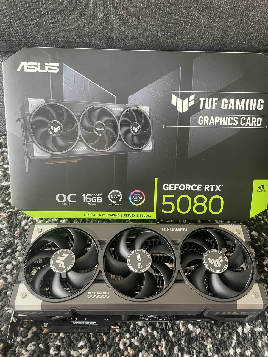 Ready to get my #RTXOn with this Asus #ROG BEAST! 😍

Thank you so much for the ASUS GeForce RTX 5080 TUF Gaming 16GB OC😊

#ad