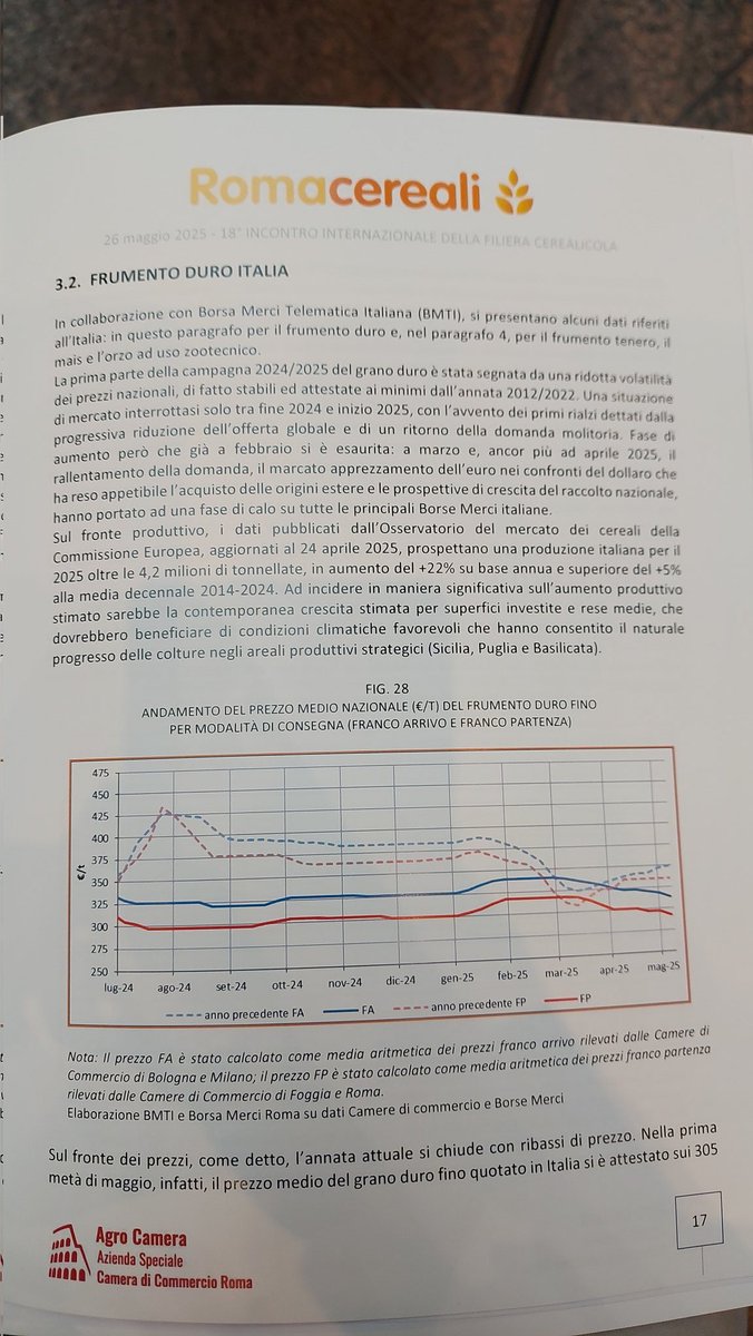 Oggi lo scenario del mercato dei #cereali e le previsioni sulla prossima annata al centro dell'attenzione a #Romacereali il meeting internazionale sulla filiera cerealicola #grano #mais