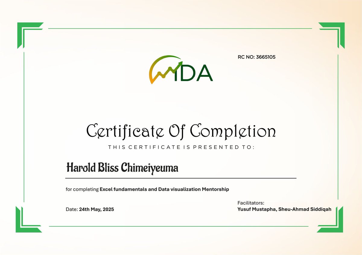 BC_Harold02's tweet photo. I decided to learn a Tech skill this year and while scrolling through this app, I found @ibn_wittig and the @LearnwithWiDa community. It's been an eventful time of my life and I'd love to do this again with this amazing community.
Life update:: I'm certifieddd!🥳🥹🤭 https://t.co/3pzGhYRHxM