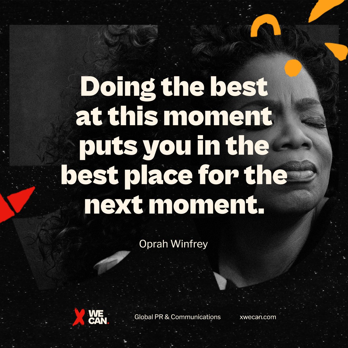 xwecan's tweet photo. Stay present, stay powerful. 💫 One step at a time, greatness builds. #MondayMotivation #Oprah https://t.co/muD3pEGkLW