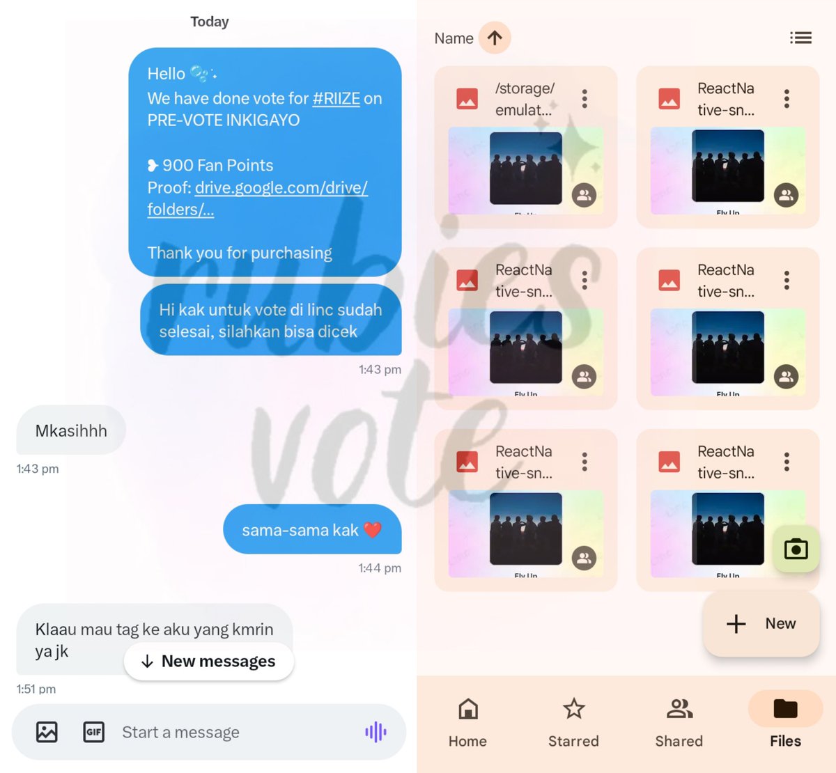 LiNC • PRE VOTE INKIGAYO

[MAY 26]
── .✦ Sold 900 Fan Points for #RIIZE
Purchased by <a href="/gojastipriize/">gojastipriize</a>

Thank you for purchasing 𐙚˙
#Rubiesvote_proofs