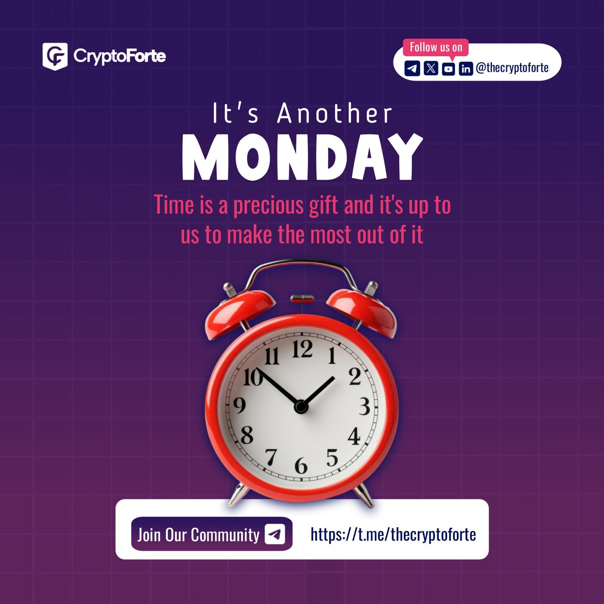 In Web3, time moves fast - trends change, drops happen in seconds, and opportunities don’t wait.

Here’s how to make the most of your time without burning out:

Plan smart: Start your day with 3 clear goals
Mute distractions: Snapchat and Instagram can wait
Use tools like Notion,