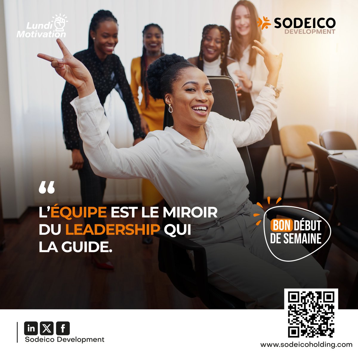 💡L’équipe est le miroir du leadership qui la guide.
Soyez le modèle que vous attendez de votre équipe. Vos attitudes, vos valeurs et vos décisions façonnent l’environnement de travail et influencent la dynamique collective. 

#Leadership #Équipe #Gestion #Sodeico