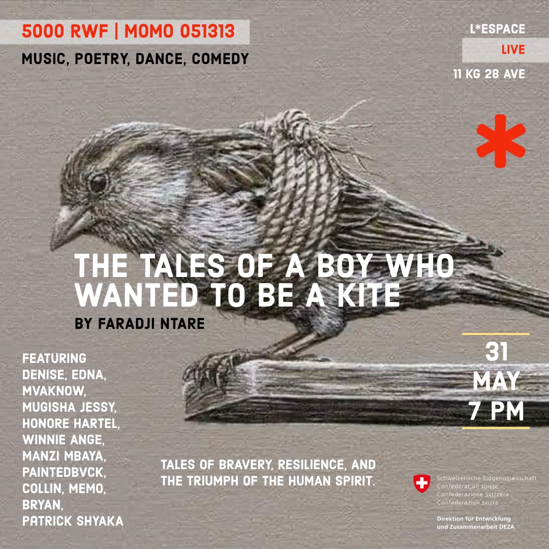 🎭 Poetry. Theatre. Music. Dance.
Join us on May 31 at 7PM at L’Espace for an evening with Faradji as he launches his 4th poetry collection &amp; presents 2 original plays.
🎟️ 5,000 RWF — tickets on spot or via our website.
#KigaliEvents #FaradjiLive #LEspaceRwanda