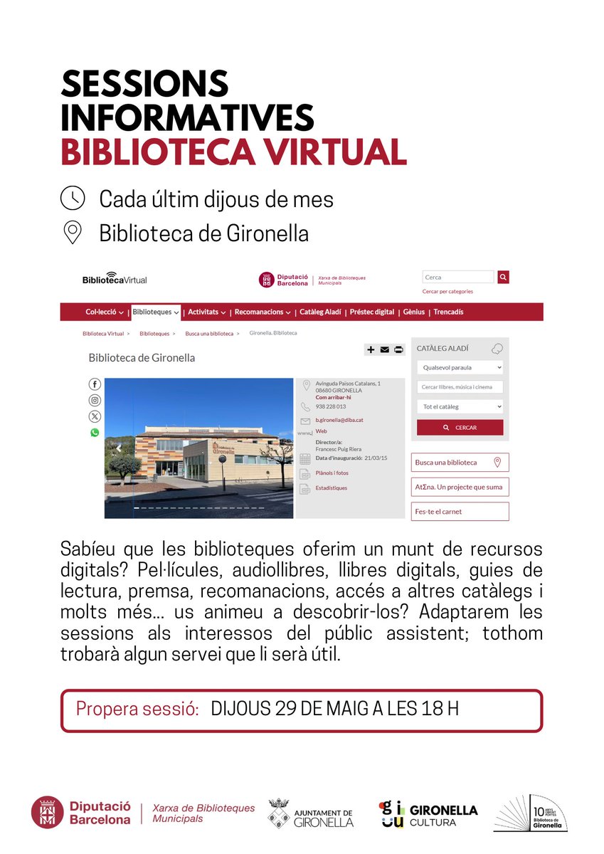 Activitats de la setmana #bibliotequesxbm