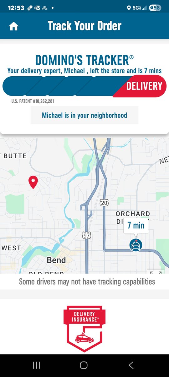 KKCS10's tweet photo. Actuality he's not. He's at least 20 minutes away. #dominos https://t.co/N3OGqh3u30