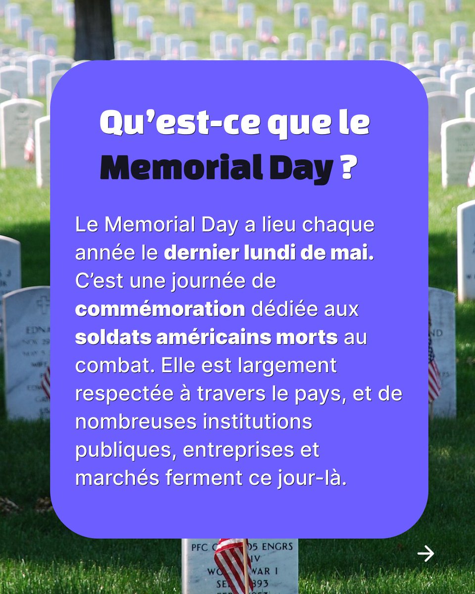 Skade_io's tweet photo. Le 26 mai 2025, les principales bourses américaines seront fermées en raison du Memorial Day, un jour férié national aux États-Unis.

👉 Swip pour plus détails !

#bourse #Investissement https://t.co/GC2d2aavCt