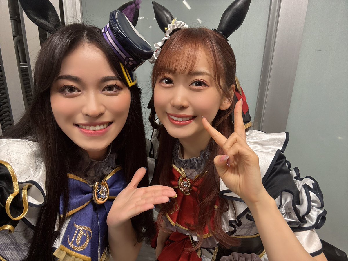 同世代で📸🐴 ゴールドシップ役 上田瞳さん ジェンティルドンナ役 芹澤