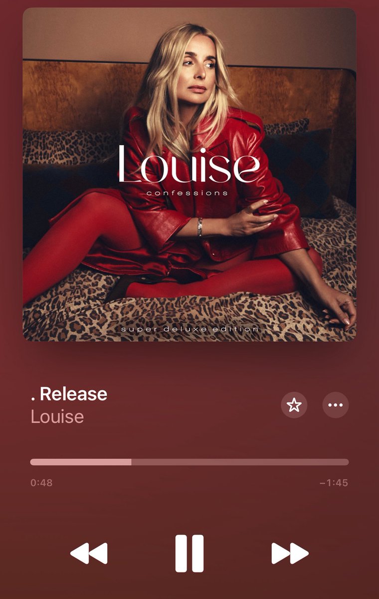 geriboy2010's tweet image. Oooooooh Release is amazing! ππππ€©π€©π€© @LouiseRedknapp thank you! Purchase the super deluxe here: louise.tmstor.es/product/confesβ¦