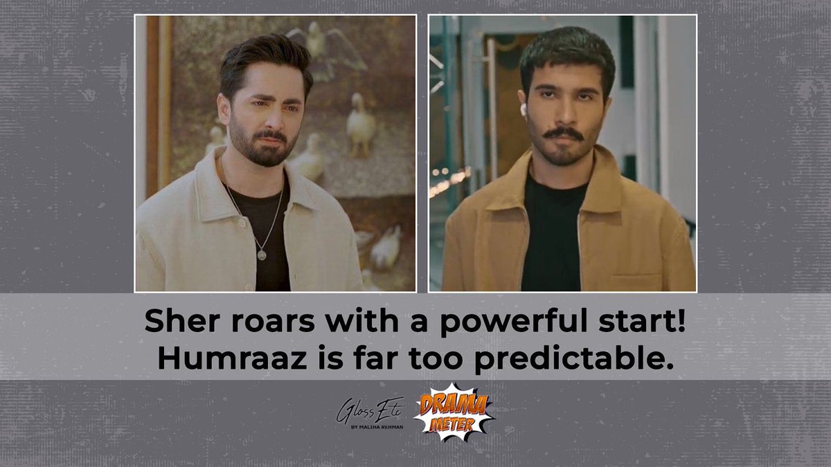 Maliha Rehman (@maliharehman) on Twitter photo On the #GlossEtcDramaMeter; #Sher roars with a fantastic first two episodes; #Humraaz is predictable … also #ShirinFarhad’s sweet romance and #Daayan, where Nehaal gets transformed into … Nehaal! 
On #GlossEtcByMalihaRehman, YouTube
youtu.be/qeIAhJKqtS4?si… On the #GlossEtcDramaMeter; #Sher roars with a fantastic first two episodes; #Humraaz is predictable … also #ShirinFarhad’s sweet romance and #Daayan, where Nehaal gets transformed into … Nehaal! 
On #GlossEtcByMalihaRehman, YouTube
youtu.be/qeIAhJKqtS4?si…