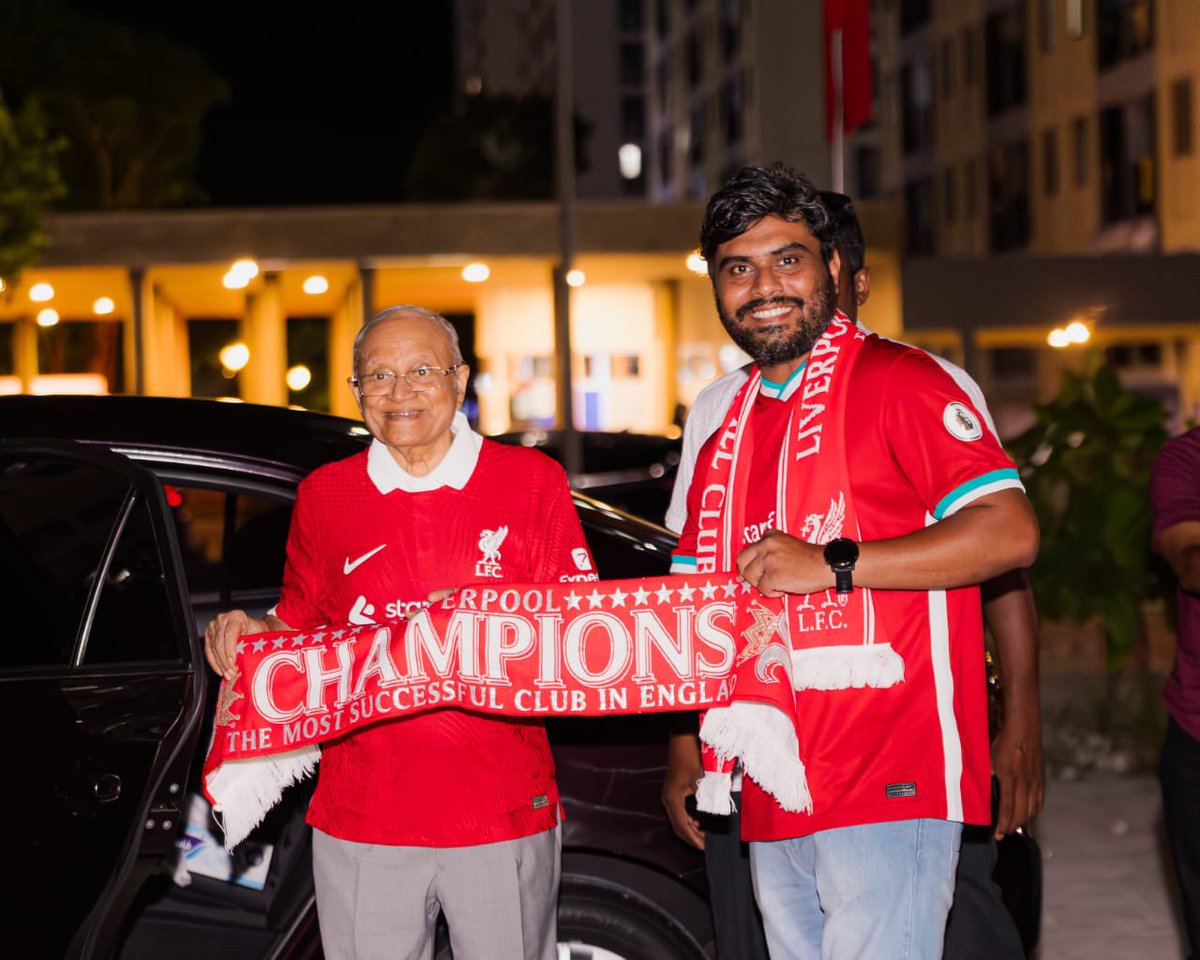 maumoonagayoom's tweet image. Had an amazing evening last night with Liverpool supporters in Male enjoying the Reds winning the league cup for a record-equalling 20th time. 🏆
@OLSCMaldives
