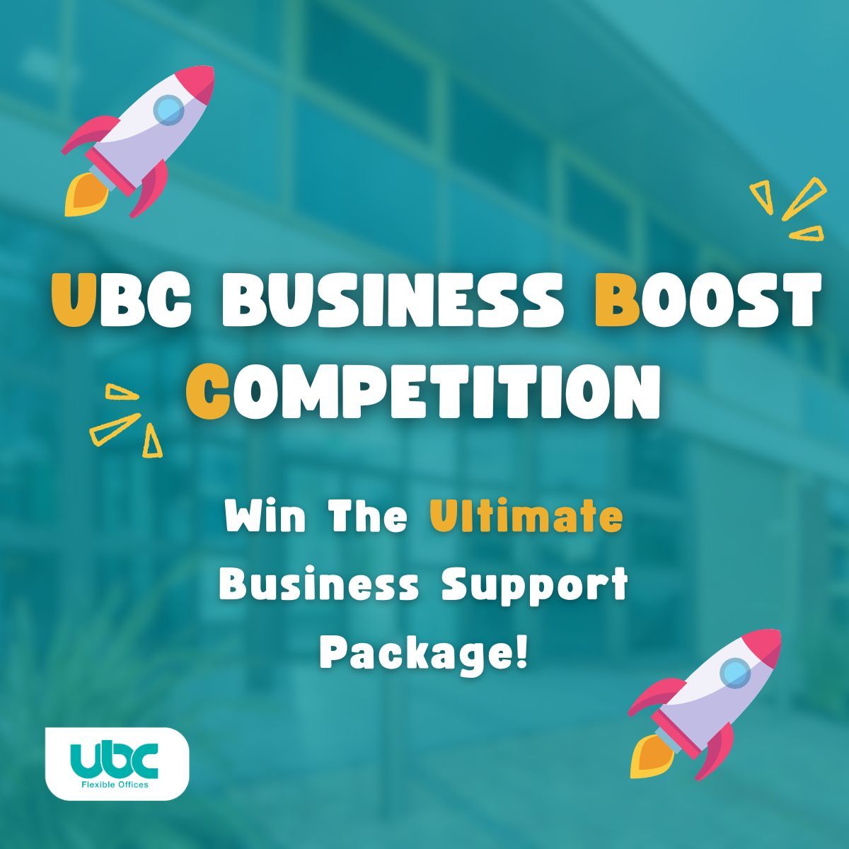 UBCoffices's tweet photo. 🚨 Final call! 

Entries for the UBC Business Boost closes this Friday - don’t miss your chance to win workspace and expert support worth up to £5,000.

Get your entry in ASAP!👉 https://t.co/DVQQG5BB8P  

#UBCBusinessBoost #BusinessSupport #FlexibleOffices https://t.co/HdoPKQw96s
