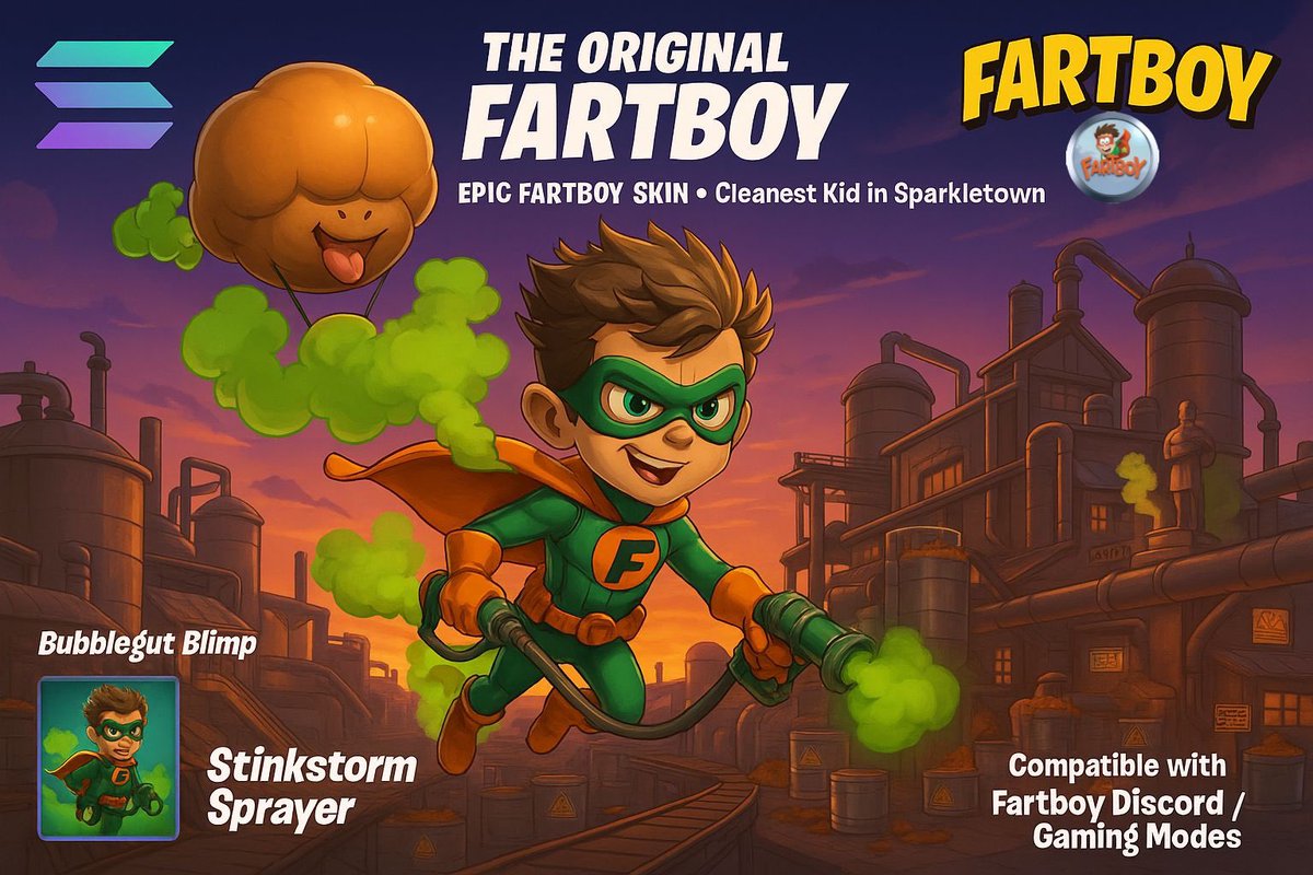 FartBoy just dropped into Fortnite… and the charts.

Skin’s looking fire, and so is the price 😍

Who’s ready to raid the timeline with FartBoy skins and take over X?

#FartBoy #Fortnite