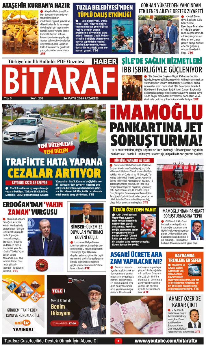 bitaraftv's tweet photo. Bitaraf Haber'in 25 Mayıs sayısı çıktı! https://t.co/tcECWaJugl
