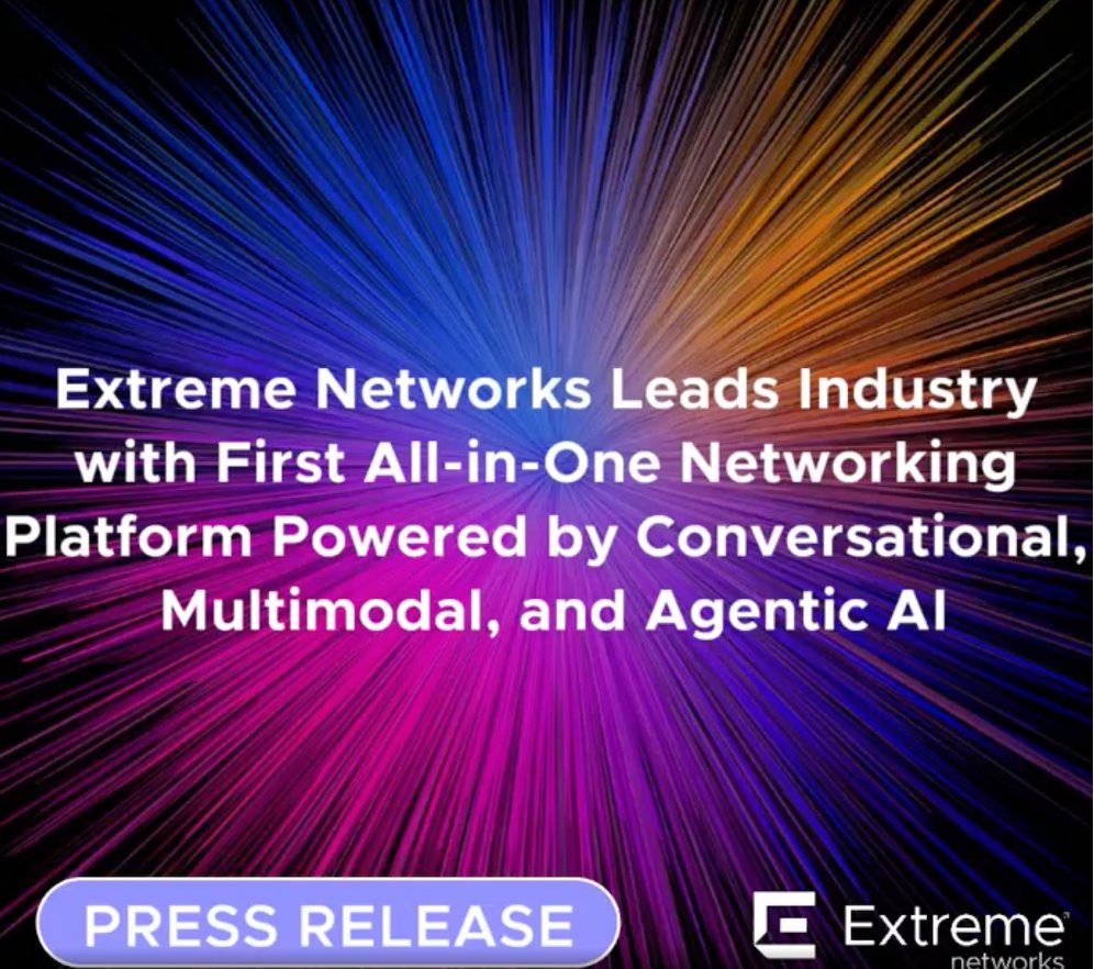 EXTR_JP's tweet image. 先週パリで開催された Extreme Connect 2025 にて、業界初となる会話型、マルチモーダル、および #AgenticAI を搭載したオールインワンネットワーキングプラットフォーム、Extreme Platform ONE の限定版のリリースを発表しました。
詳しくはこちら↓
bit.ly/3ZufFvV