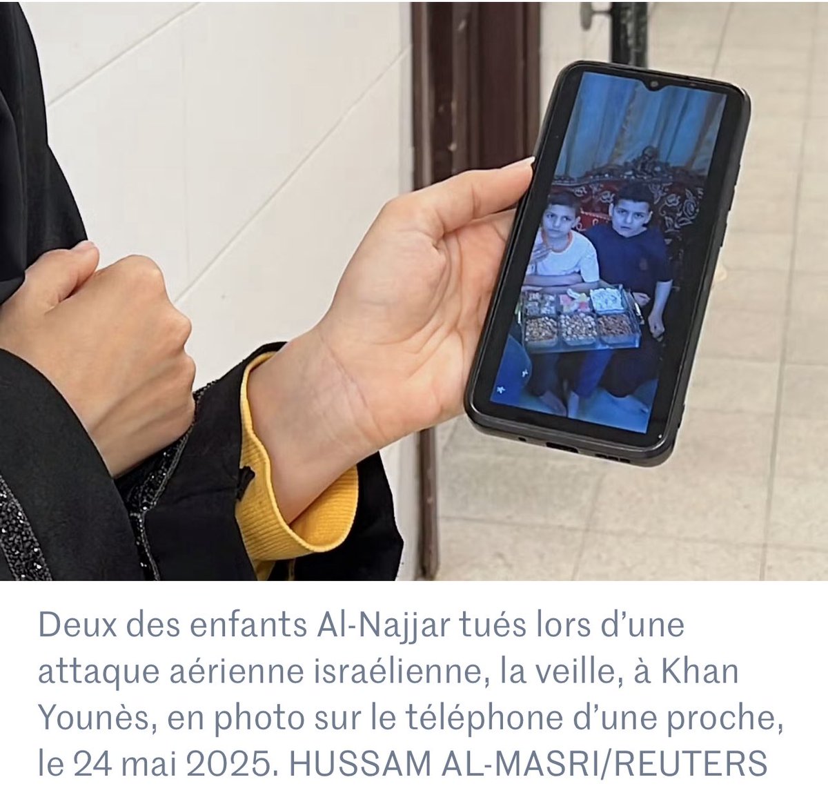 #Gaza, #Palestine, #Israël. Neuf enfants d'une même famille meurent carbonisés sous un tir de Tsahal. Le porte-parole de l'armée s'exprime : « נבדקת הטענה  על פגיעה בבלתי מעורבים». En français : « L'affirmation selon laquelle des civils (littéralement : des [personnes] non