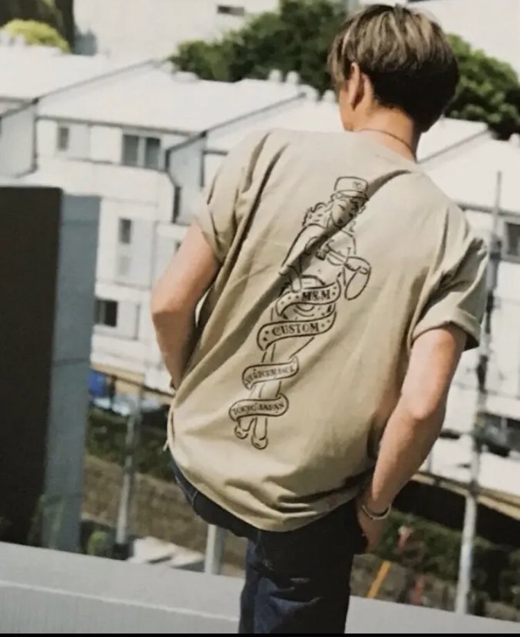 木村さんインスタ更新。 今日のTシャツはM&M CUSTOM PERFORMANCE。後ろ