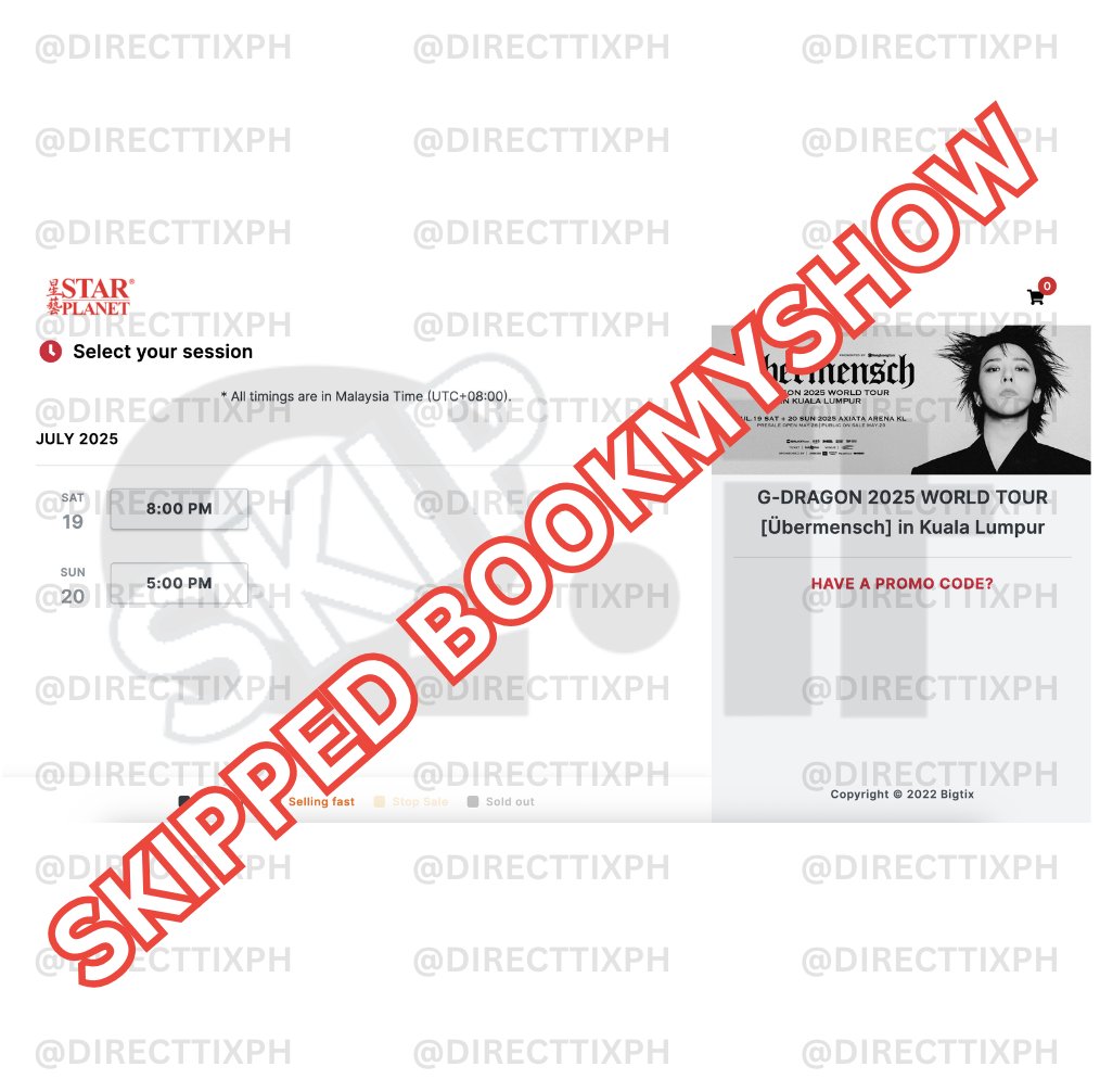 DirectTixPH's tweet photo. ✅Queue successfully bypassed for G-DRAGON 2025 WORLD TOUR [Übermensch] IN KUALA LUMPUR #DirectTicketsPH_proofs

🎟️We’re now inside the site—no waiting needed!
📨FORM: https://t.co/21jxbEF3uA

#GD #GDRAGON #GDinKL #GDinMY #ÜbermenschinKL #GDRAGONinKL Bypass / Direct Link WTS LFB https://t.co/HvCW0SqsUO