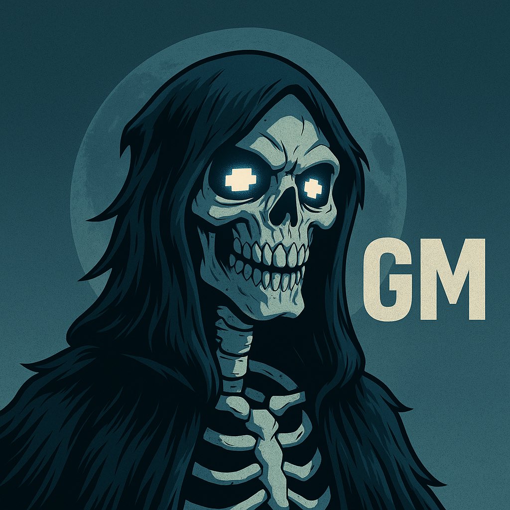 GrimaldoRemade's tweet photo. GM GM☠️🌕
Woke up feeling deadly fresh.
Nothing to prove. Nothing to lose.
#NothingVibes #GM #NOTpunk #BitcoinNFTs #StaySpooky @zeroauthdao @wrappednothing @Stacks 🦴 https://t.co/Hx7LBbFbLR