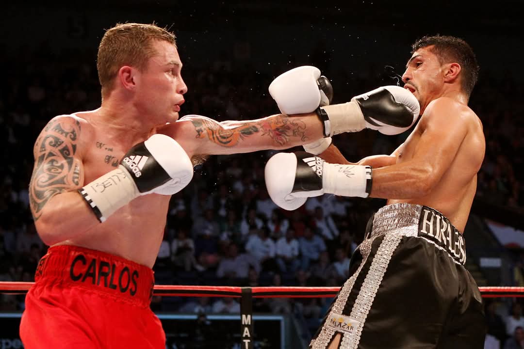 13 Years ago today at the Nottingham arena on the undercard of #FrochBute

Carl Frampton defeated Raul Hirales on points to become the IBF Inter-contential Super Bantamweight champion whilst extending his unbeaten record to 14-0