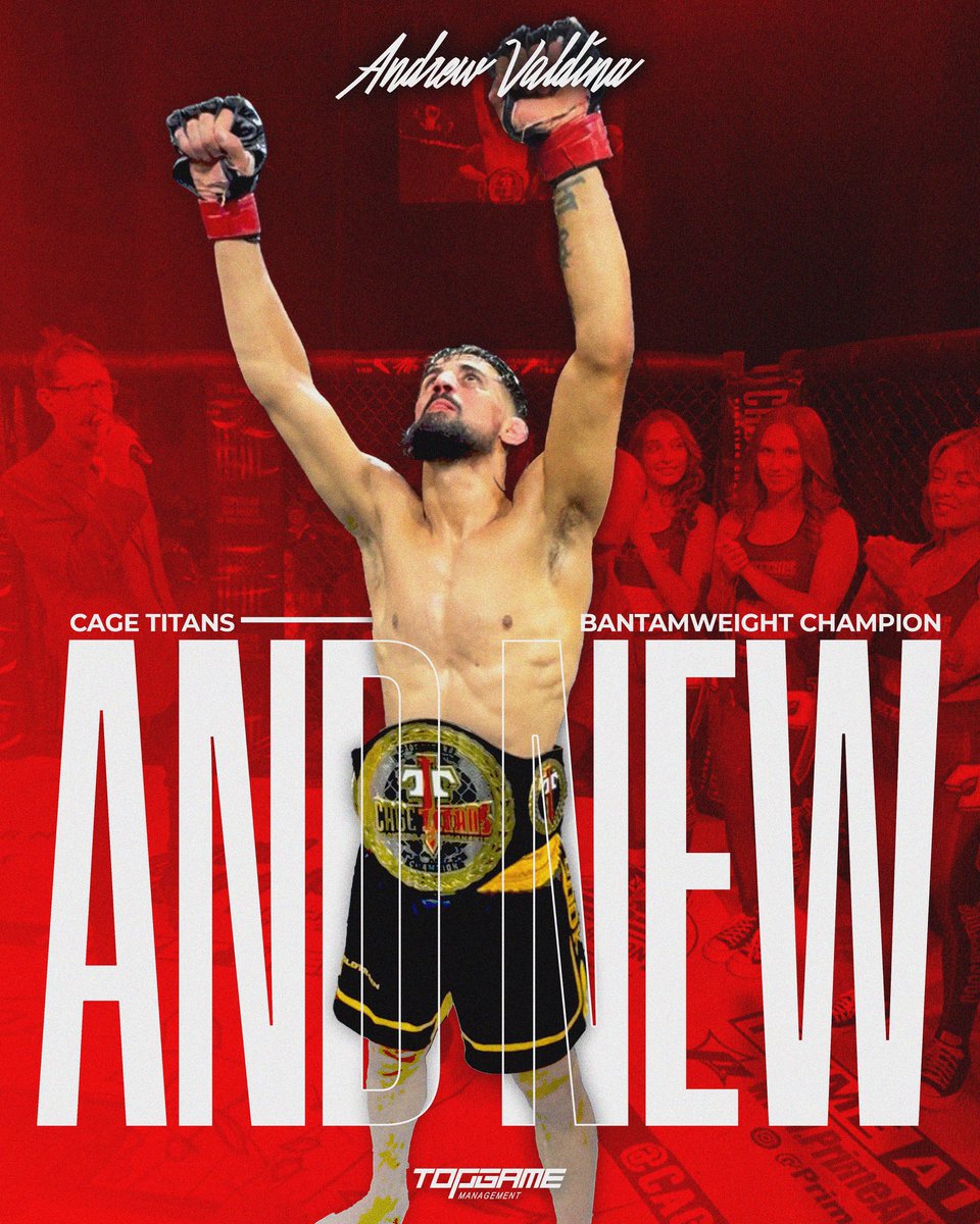 AND NEW 🤘

HUGE win for our guy Andrew Valdina! One of the brightest stars on the New England scene is only getting started. 7-0 as a pro. CLEAN.

Congrats, Andrew! Who’s next? ⚔️ 

#NewEnglandCartel #NewEnglandMMA #TeamTopGame #CageTitans71

Art by @TJCarvalho 🎨