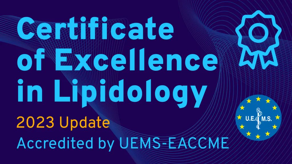 🎓 Free Access to the EAS Certificate of Excellence in Lipidology – Apply by June 30!

Are you a member of a national atherosclerosis society affiliated with EAS? Don’t miss this opportunity to join our comprehensive online course in clinical lipidology – for free!
 
About the