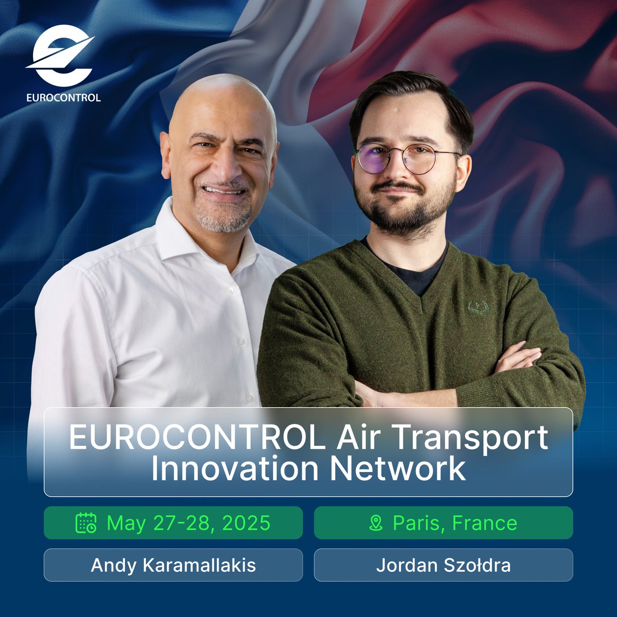 🛫We are honoured to have been invited to the EUROCONTROL Air Transport Innovation Network.

✈️Representing Leon Software on site will be Andy Karamallakis and Jordan Szołdra, who will be showcasing the capabilities of our platform to attendees.

#EUROCONTROL #LeonSoftware