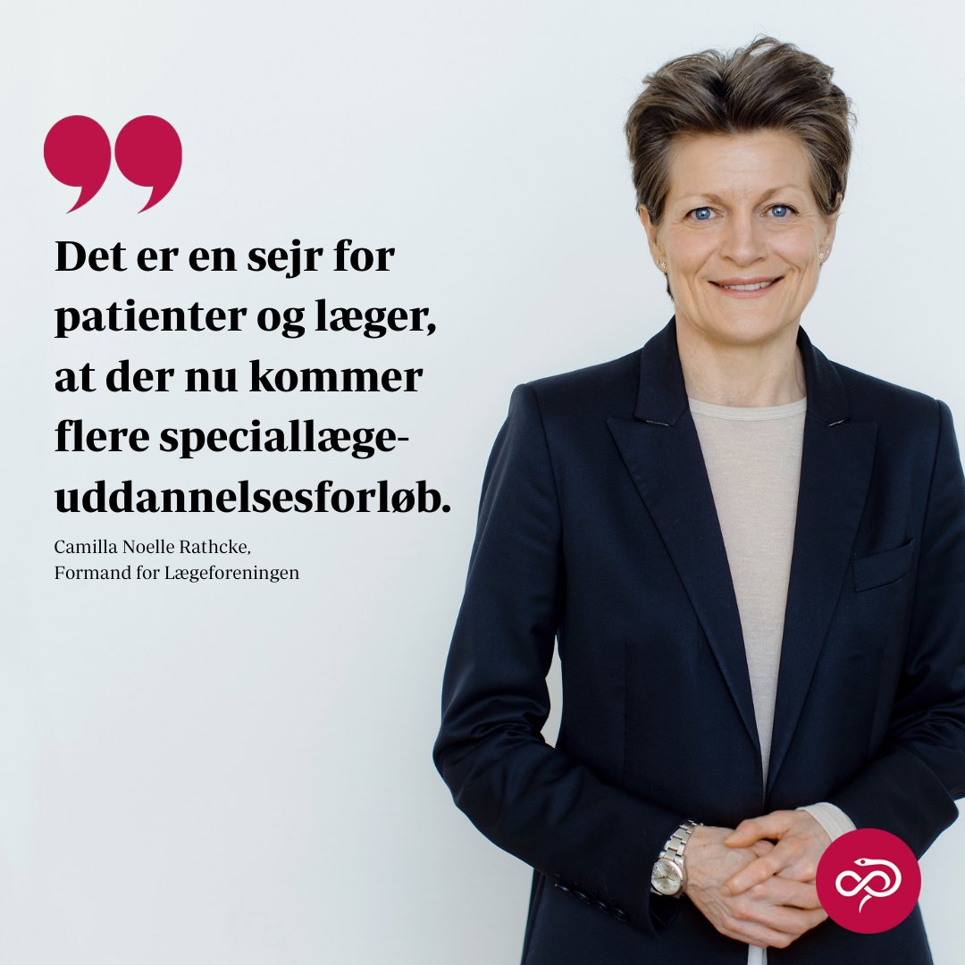 Lægeforeningen (@laegeforeningen) on Twitter photo Danmark mangler 2.000 speciallæger, og det er afgørende for patienterne, at der er speciallæger nok i både praksis og på sygehusene. Derfor er det glædeligt, at der nu med forårsaftalen åbnes for, at mange flere læger kan blive speciallæger #dkpol #sundpol laeger.dk/nyheder/laeger… Danmark mangler 2.000 speciallæger, og det er afgørende for patienterne, at der er speciallæger nok i både praksis og på sygehusene. Derfor er det glædeligt, at der nu med forårsaftalen åbnes for, at mange flere læger kan blive speciallæger #dkpol #sundpol laeger.dk/nyheder/laeger…