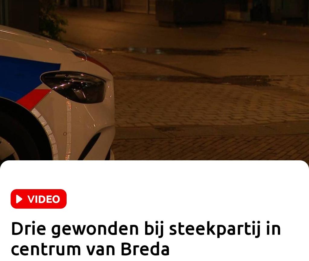Steekpartij bij McDonald's in Breda