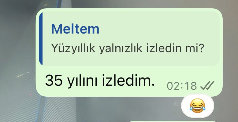 Dün şöyle bir cevap vermek durumunda kaldım 🚬
