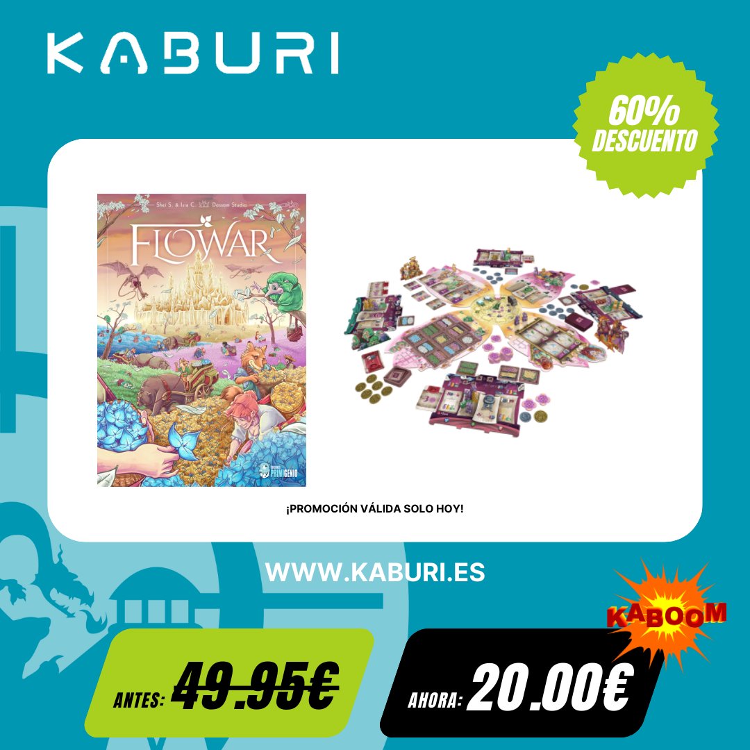 💥KABOOM💥     
     
¡Oferta especial válida solo hoy! (26/05/2025)   
     
Flowar al 60% de descuento!💥

kaburi.es/flowar-juego-d…