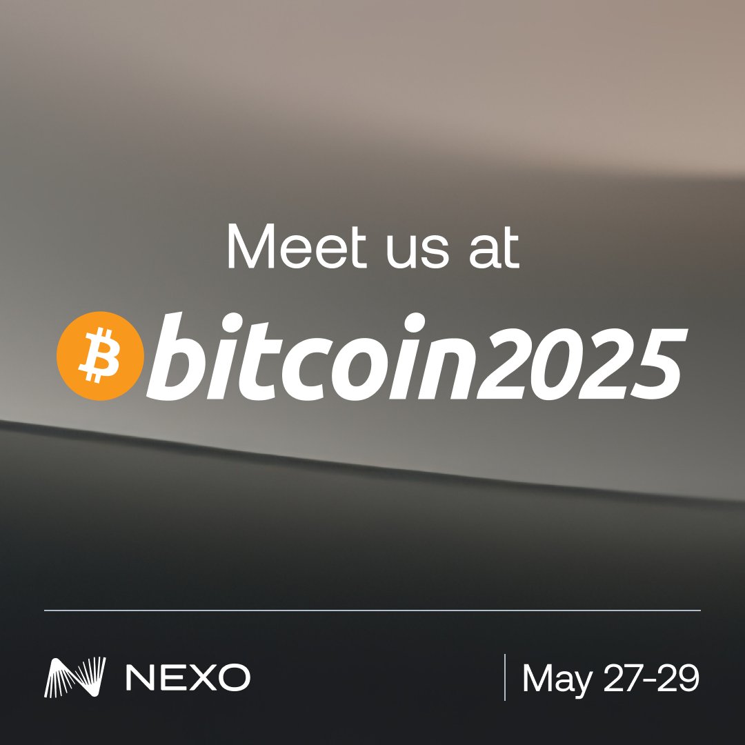 Nexo (@nexo) on Twitter photo We are sponsoring the most important global #Bitcoin community gathering, the <a href="/TheBitcoinConf/">The Bitcoin Conference</a>, in Las Vegas on May 27-29.
Meet us there as we discuss $BTC adoption, regulatory frameworks, technological advancements, and the future of decentralized finance. We are sponsoring the most important global #Bitcoin community gathering, the <a href="/TheBitcoinConf/">The Bitcoin Conference</a>, in Las Vegas on May 27-29.
Meet us there as we discuss $BTC adoption, regulatory frameworks, technological advancements, and the future of decentralized finance.