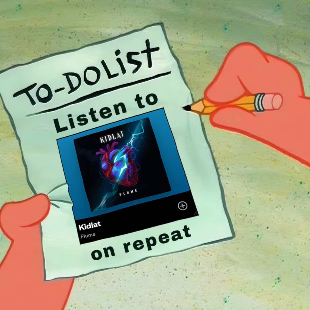 altgrecords's tweet photo. ✅ Set your priorities straight!
“Kidlat” by Plume 🔗 https://t.co/2QHKAJuSkW
#MemeOfTheDay #MemeMonday
#Plume #KidlatByPlume #AltGRecords https://t.co/dhgbJrI3bA