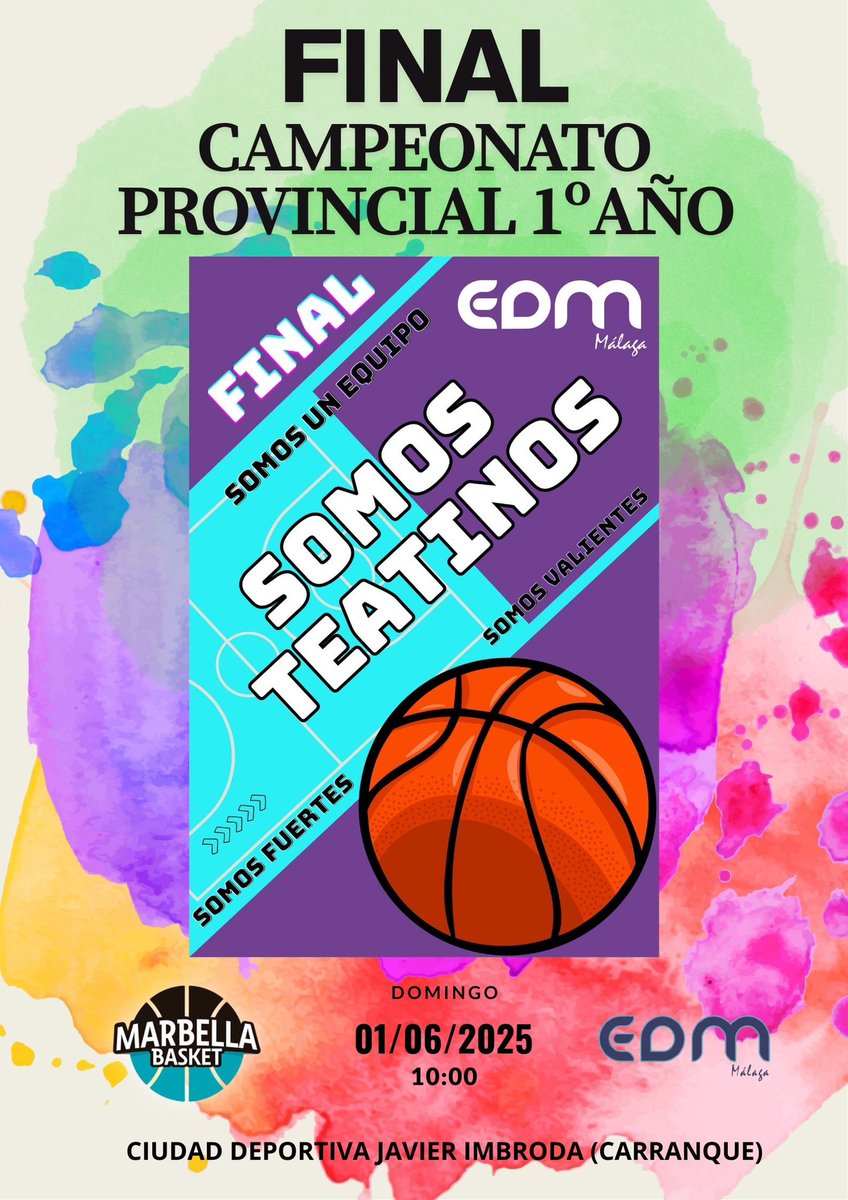 Nuestras MF14 Morado disputarán su Final este domingo a las 10:00 en la Ciudad Deportiva Javier Imbroda (Carranque)

Mucha suerte chicas y a disfrutar!!!

💜💙