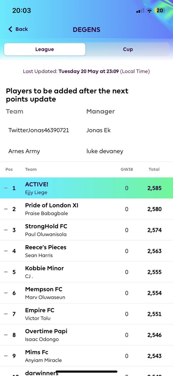 liege_fab's tweet photo. @WisdomMatic If “entries close after the last game week”, then I won right? https://t.co/XDUGUFOy4N