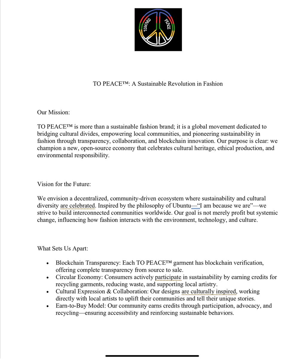 TowardPeace_org's tweet photo. TO PEACE™ WHITE PAPER https://t.co/2dqVrhdFm6
