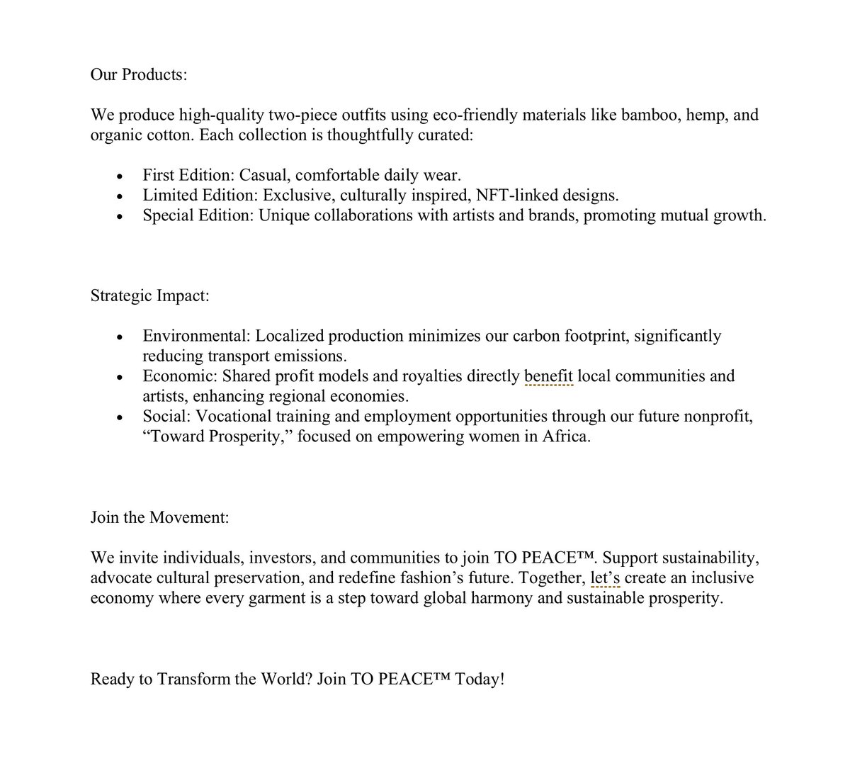 TowardPeace_org's tweet photo. TO PEACE™ WHITE PAPER https://t.co/2dqVrhdFm6