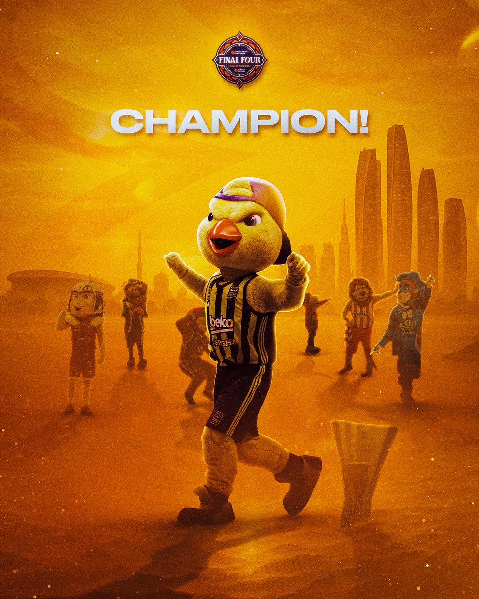 YellowTheCanary's tweet photo. At the top of Europe! 🏆💛💙

#Yellow #Yellow7egacy #EuroLeague 
@FBBasketbol https://t.co/tvJ0yDHBwP