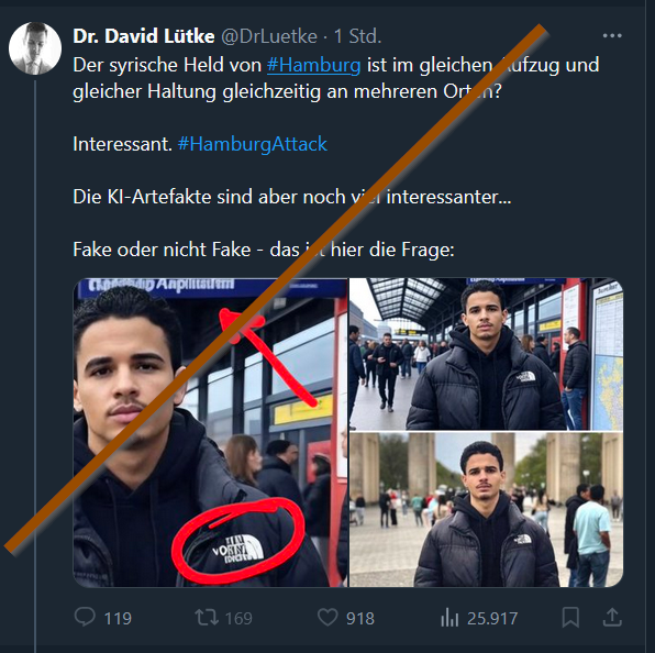 Walnusskipferl's tweet photo. .
Die "#AfD"-Trolle machen sich unter #HamburgAttack beherzt zum Deppen. 

 #Dünnschiss https://t.co/wjBoyFWEPU