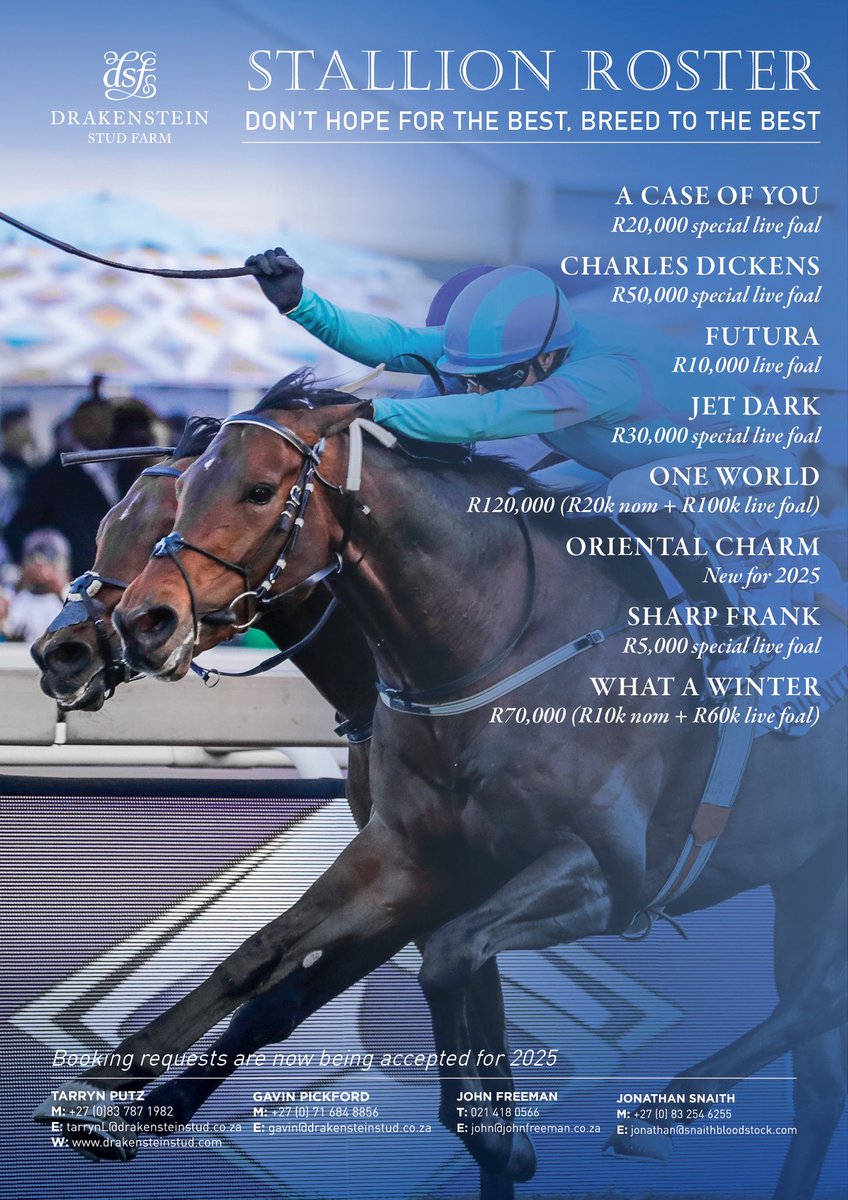 Bookings are open for the 2025 Breeding Season 🐎