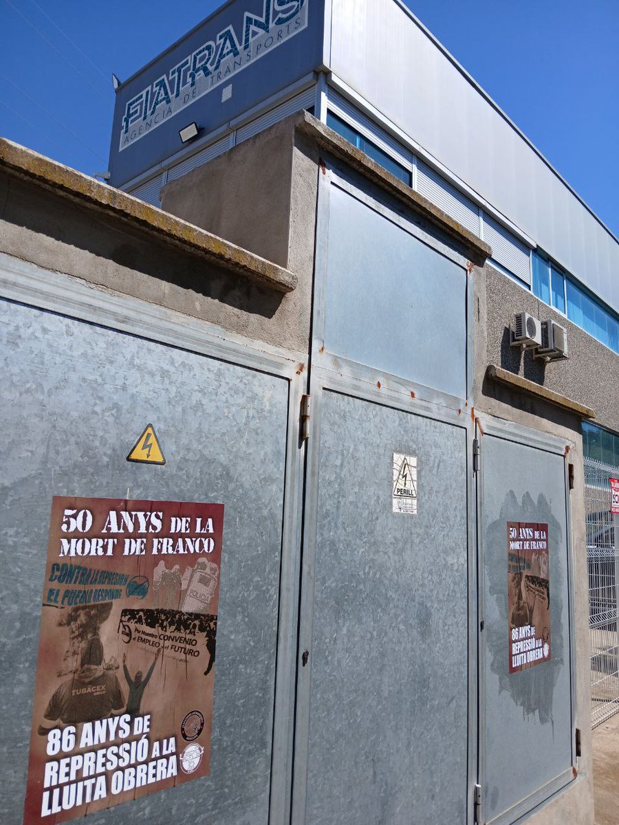 ❌ Aquest maig, sortim als polígons per denunciar els 86 anys de repressió a la lluita obrera.

🔥 Les veritables llibertats democràtiques s'aconsegueixen amb organització i lluita popular al marge de les seves institucions ❗
